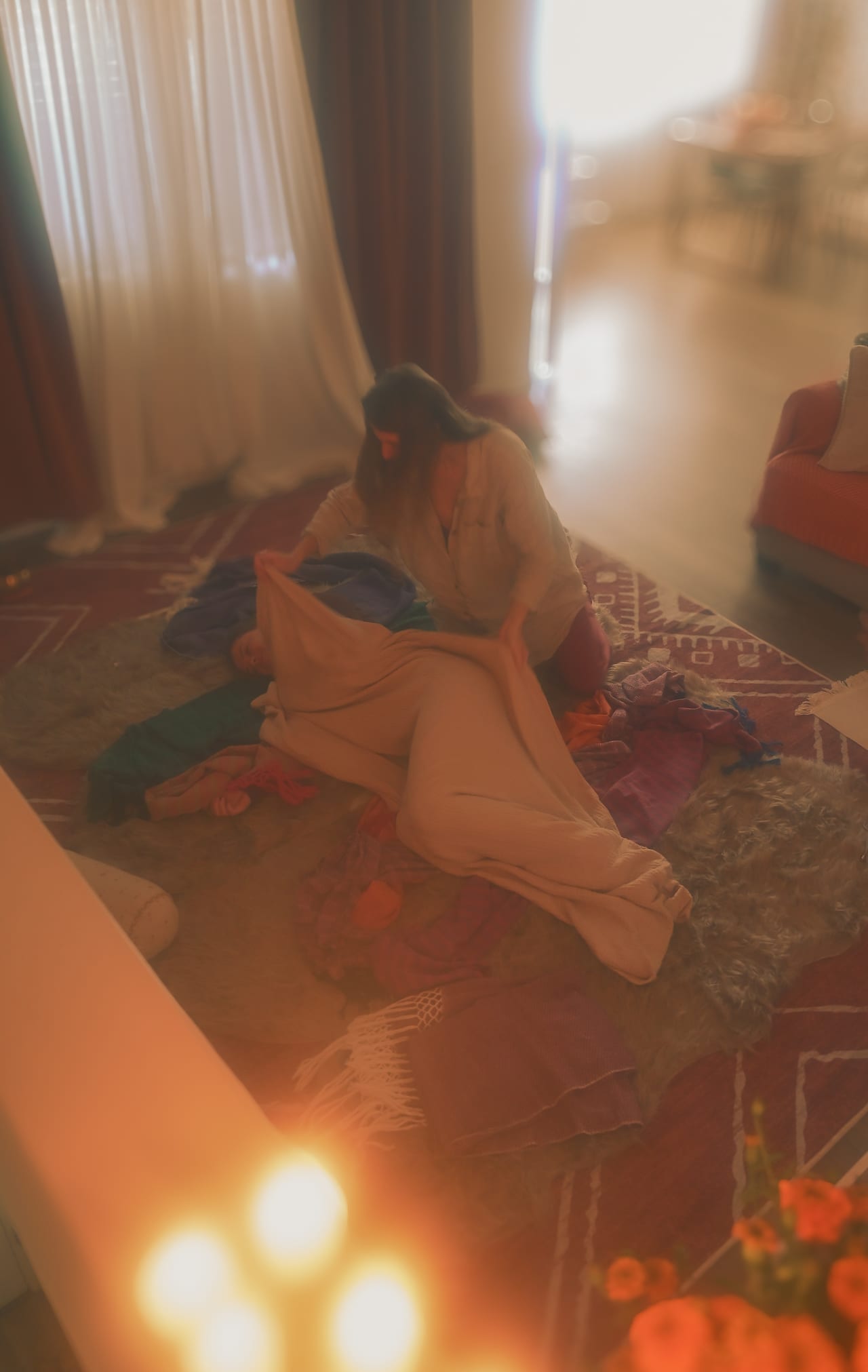 Ceremony elements for rebozo bodywork